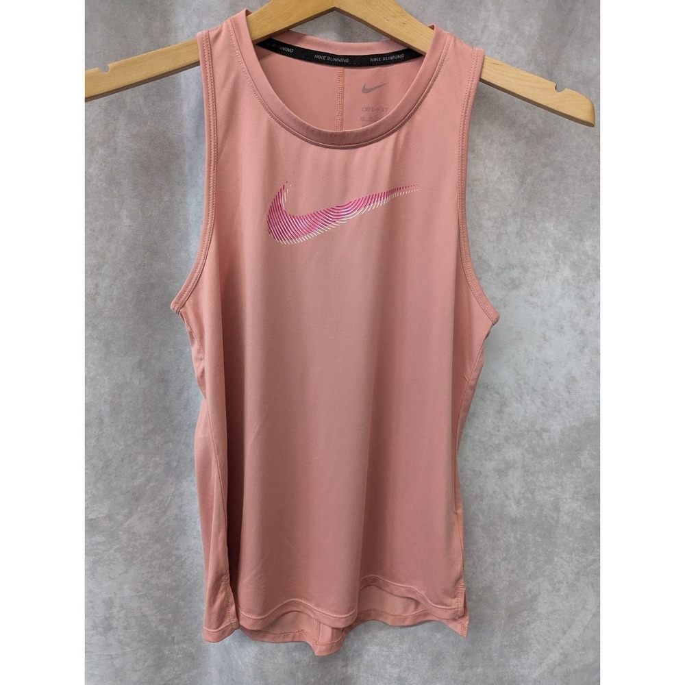 Nike Running Tank Pink Sample Gradient Swoosh